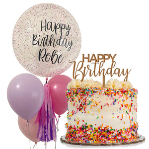 The Birthday Cake + Globos
